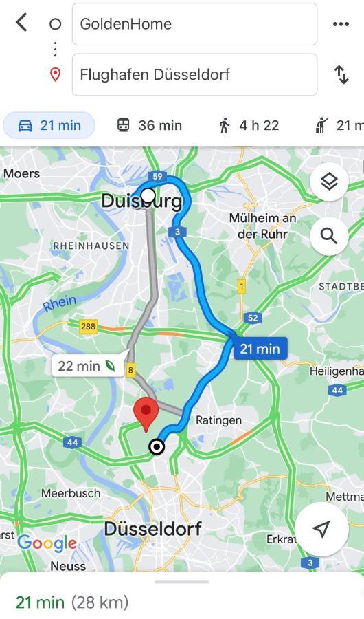 Apartment Golden Design Zentral Familie & Business, Babybett, Buero, Fitnessecke, Naehe Messe Dus Duisburg